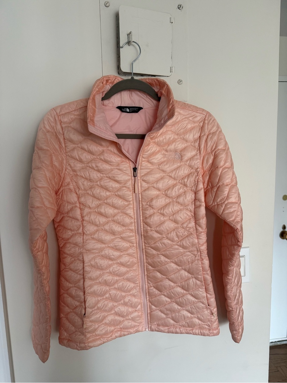 The North Face Women's Light Pink Quilted Puffer Jacket